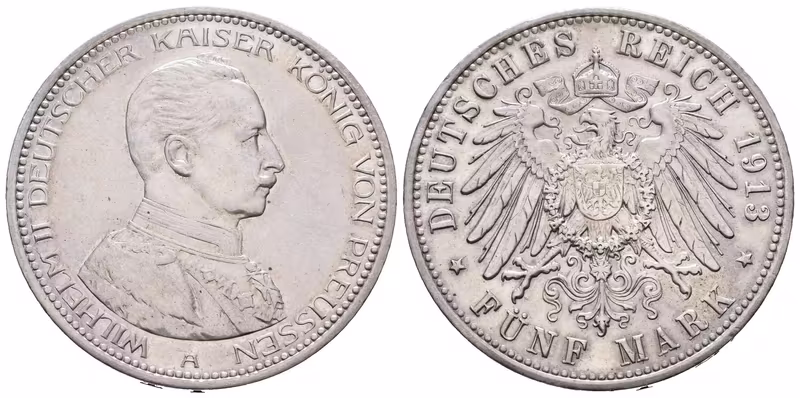 Prusko, 5 Marka 1913 - 25. výročí panování
