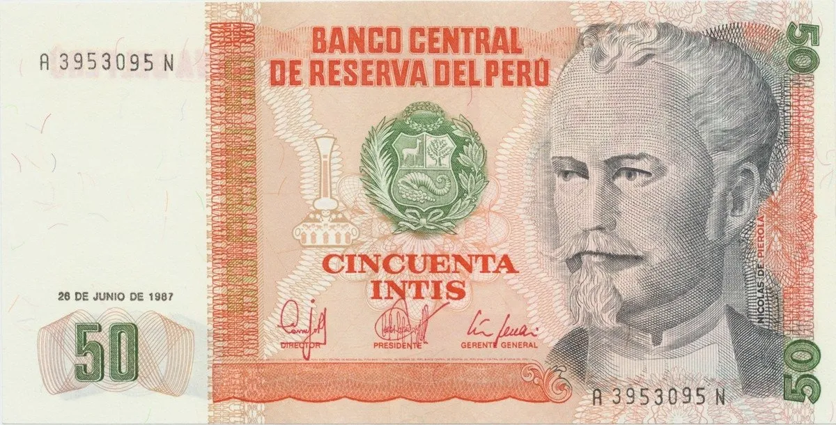 Peru, 50 Intis 1987, P.131b