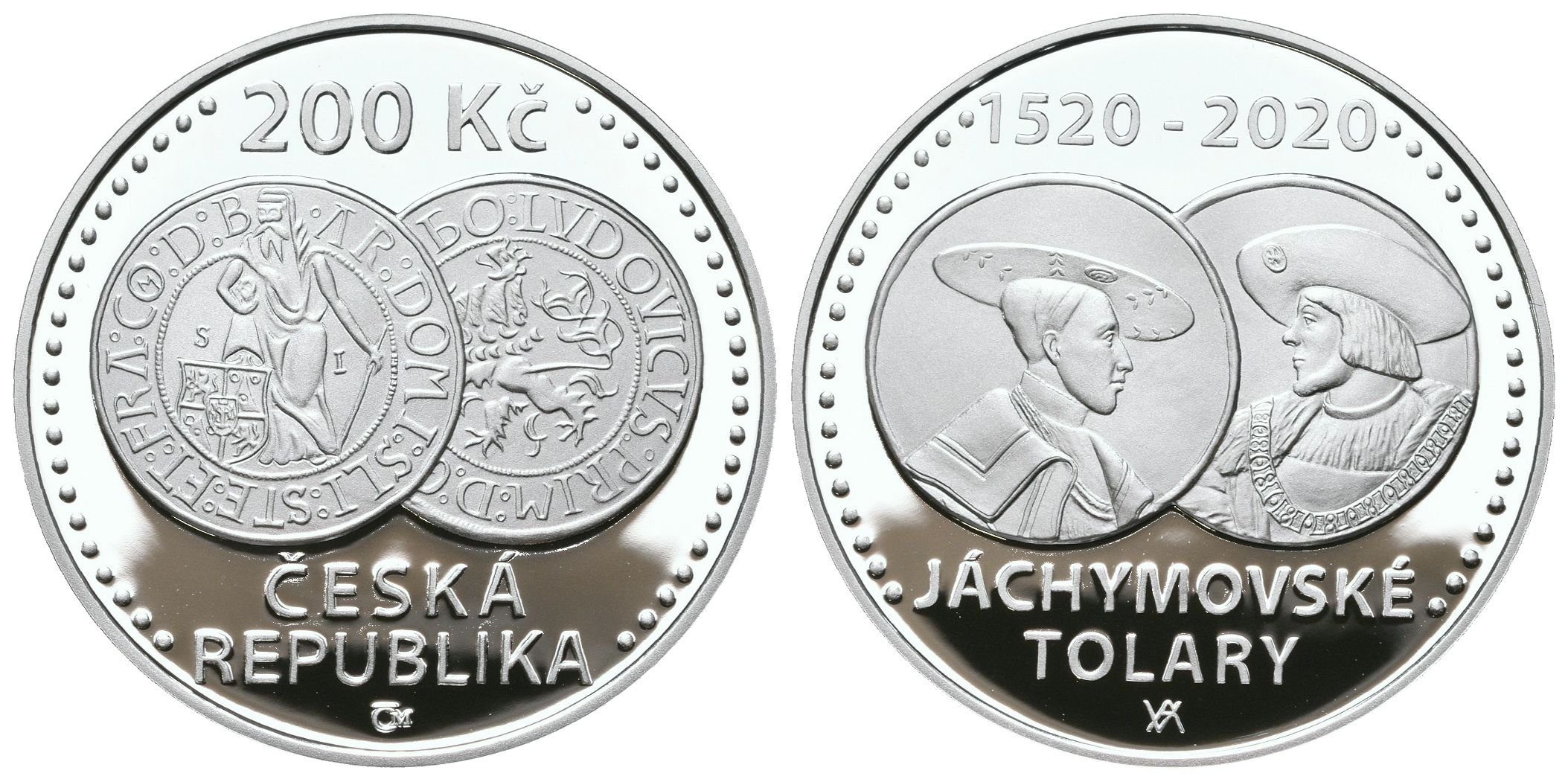 200 Kč 2020 - Jáchymovské tolary, PROOF
