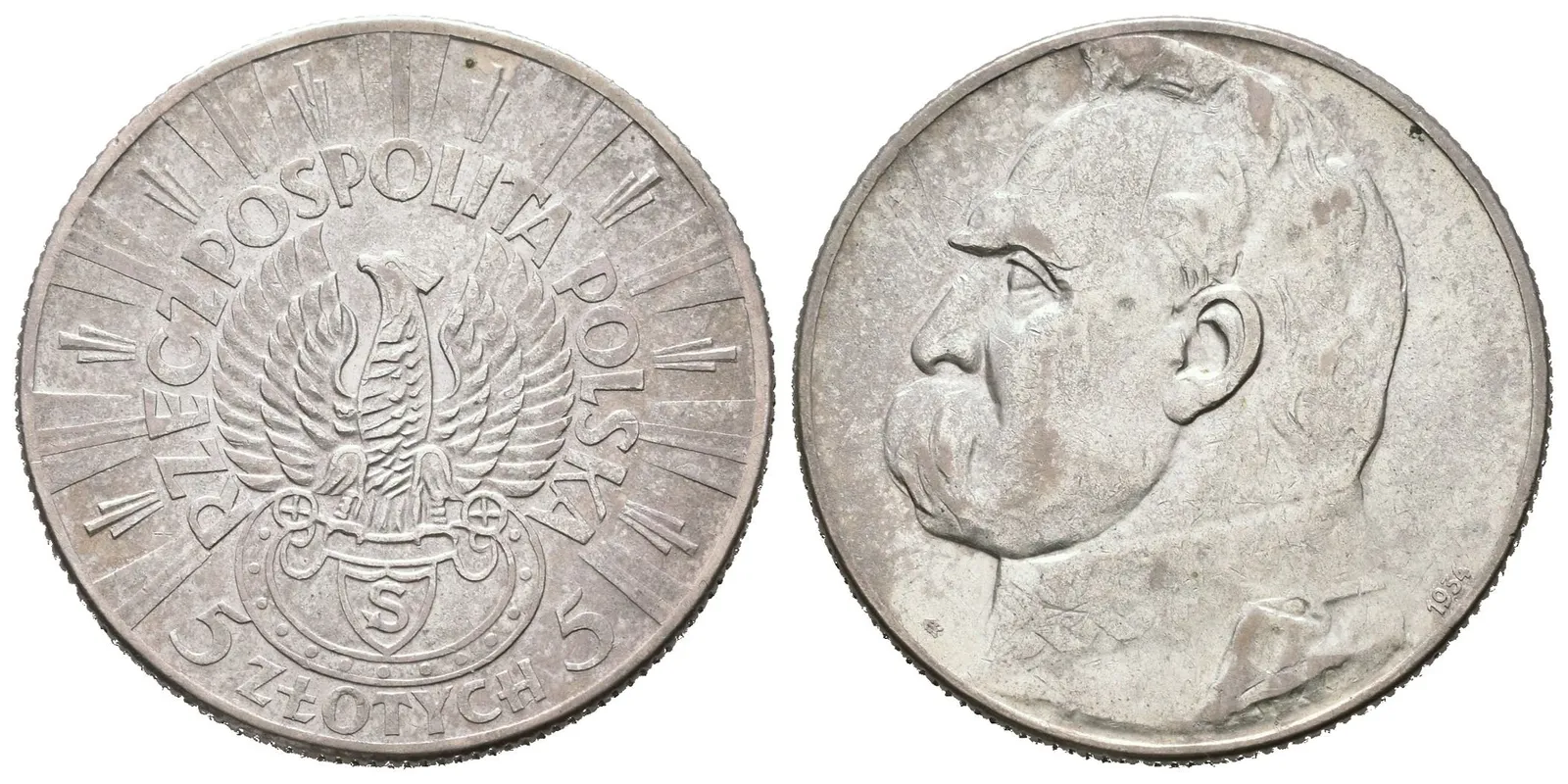 Polsko, 5 Zlotých 1934 - Střelecký pluk