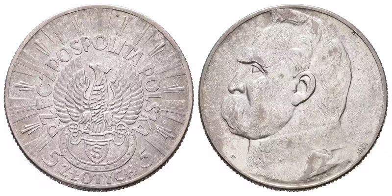 Polsko, 5 Zlotých 1934 - Střelecký pluk