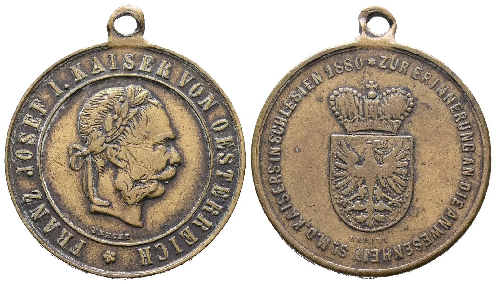 František Josef I., medaile na návštěvu a přítomnost císaře — 1