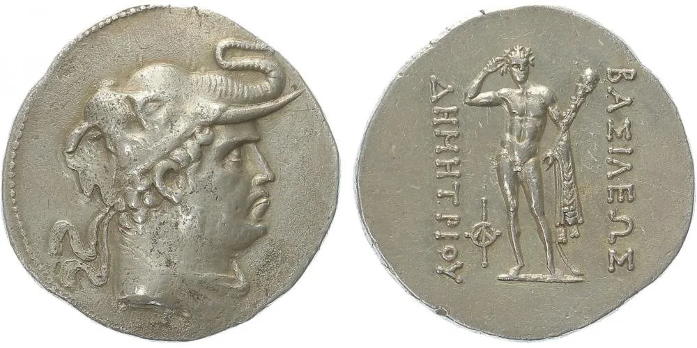 Baktria, Demetrios, 205 - 171 př. Kr. — 1