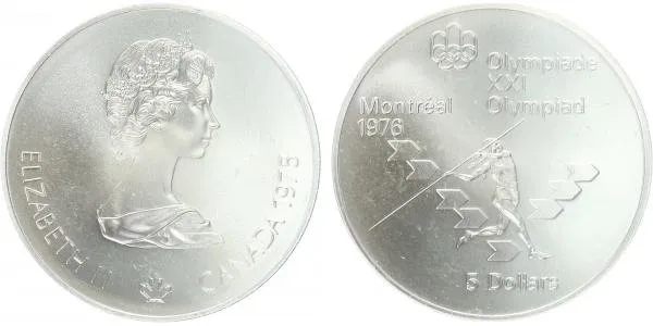 Kanada, 5 Dollars 1975 - OH Montreal 1976