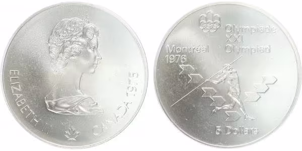 Kanada, 5 Dollars 1975 - OH Montreal 1976