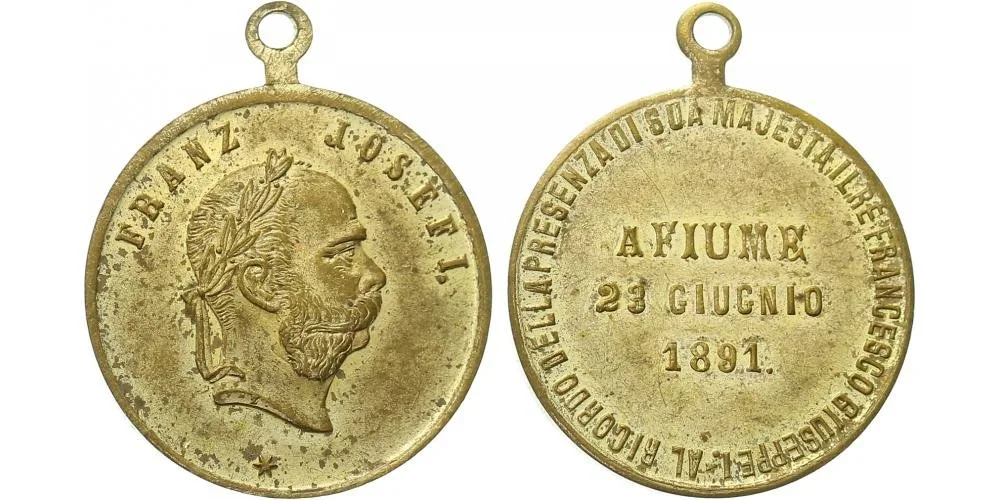 František Josef I., medaile na návštěvu a přítomnost císaře — 1