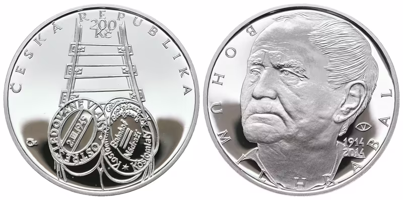 200 Kč 2014 - Bohumil Hrabal, PROOF