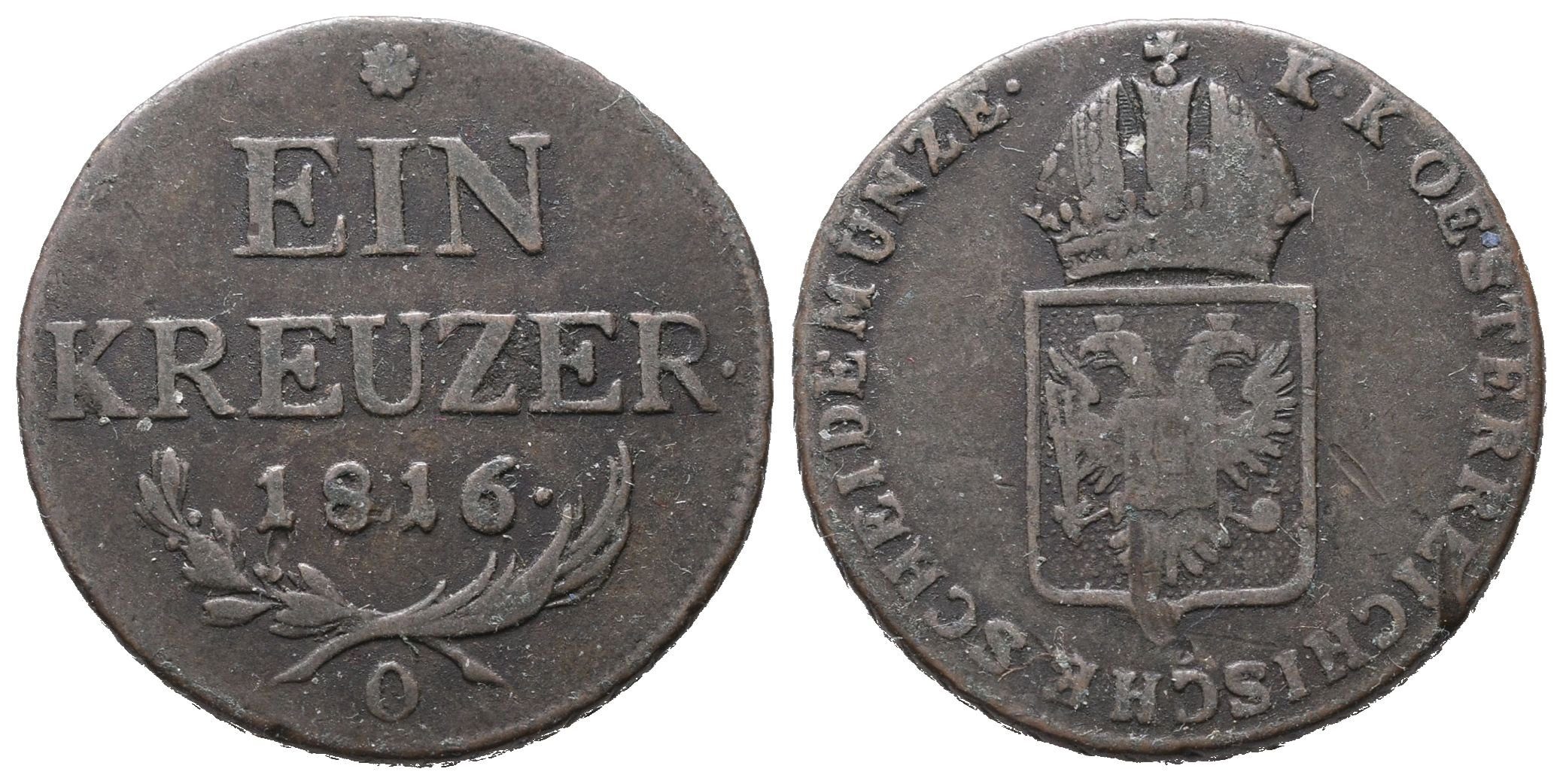 František II., 1 Krejcar 1816 O