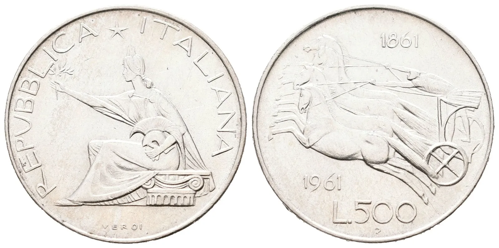 Itálie, 500 Lira 1961