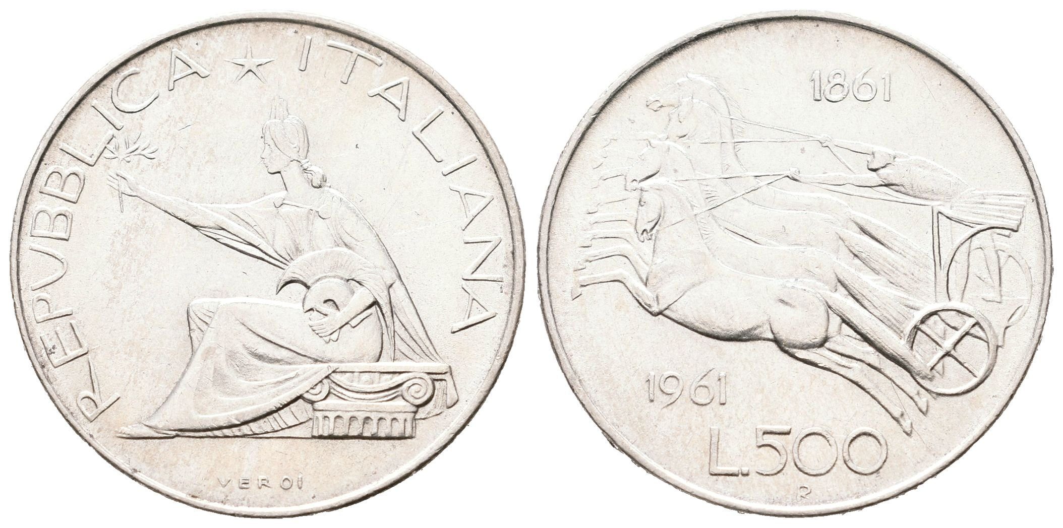 Itálie, 500 Lira 1961