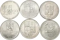 Soubor mincí 100 Kčs 1989 - 17. listopad 1939, 1990 - Martinů, — 2