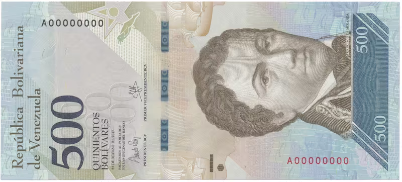 Venezuela, 500 Bolivares 2016, anulát - vzor, A 00000000, P.94bs