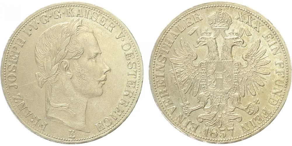 Rakouská a spolková měna, 1857 - 1892 — 1