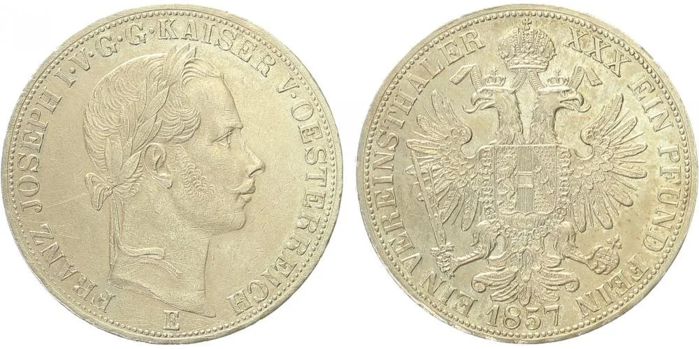 Rakouská a spolková měna, 1857 - 1892 — 1