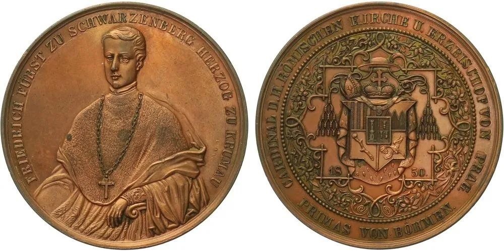 Praha - arcibiskupství, Friedrich Johann Joseph Schwarzenberg, 1849 - 1885 — 1