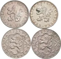 10 Kčs 1954 a 1955 - Slovenské národní povstání a Osvobození, patina_4 ks — 2
