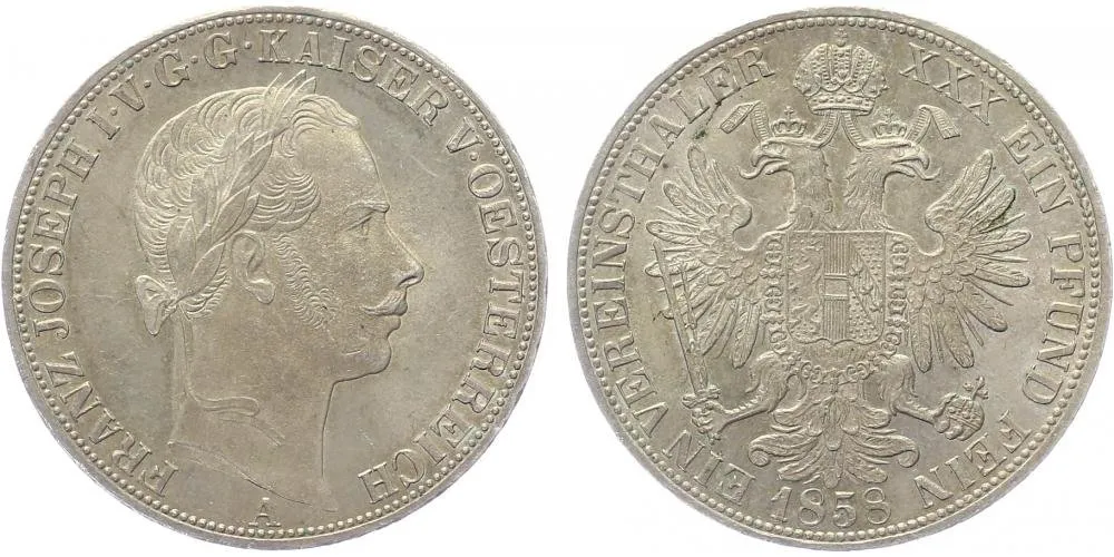 Rakouská a spolková měna, 1857 - 1892 — 1