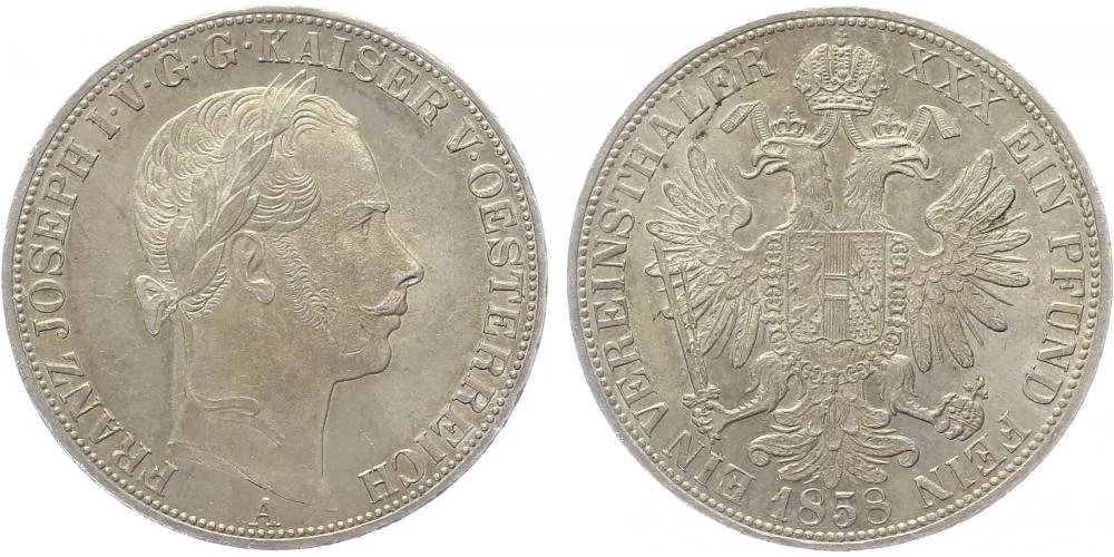 Rakouská a spolková měna, 1857 - 1892 — 1