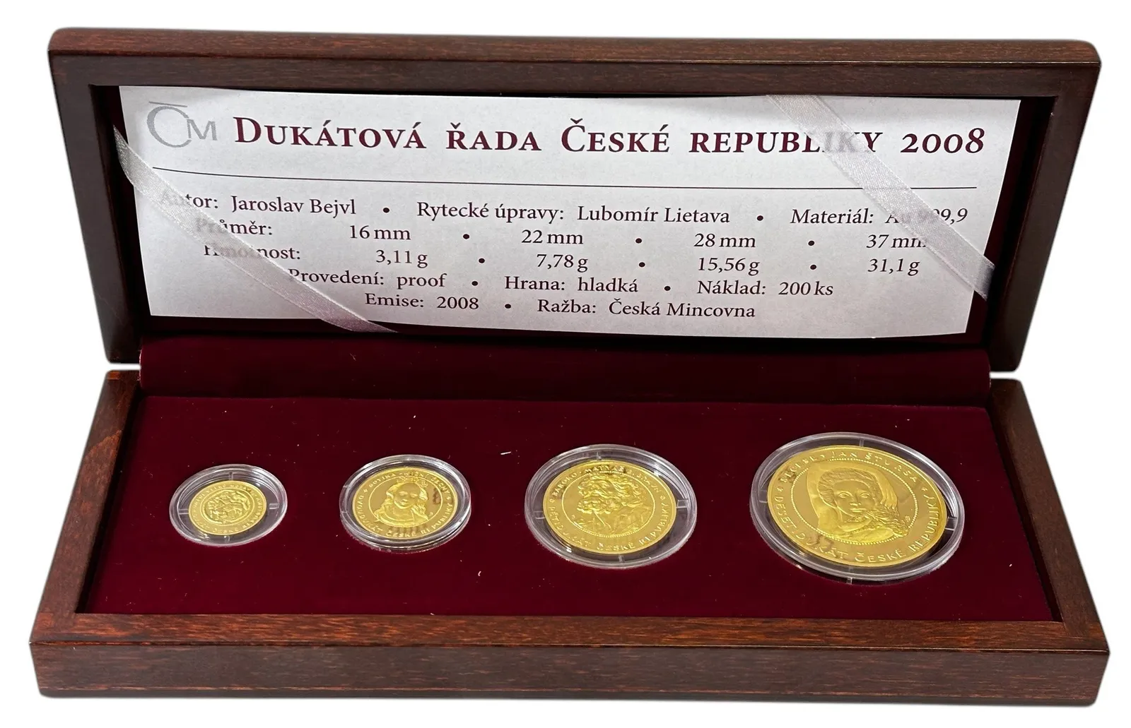 Medaile 2008 - Dukáty České republiky 2008