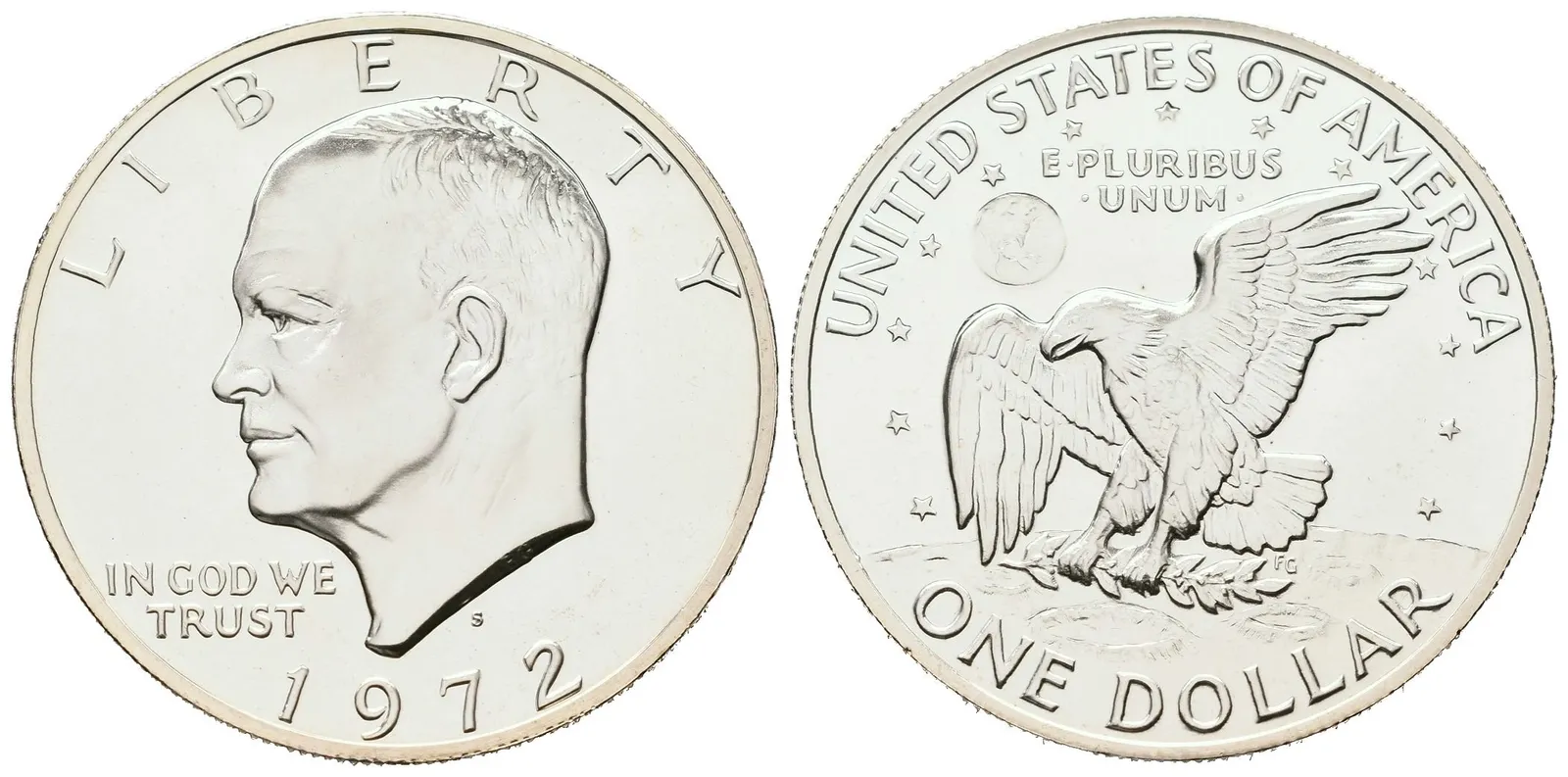 USA, 1 Dollar 1972 - Dwight D. Eisenhower, PROOF