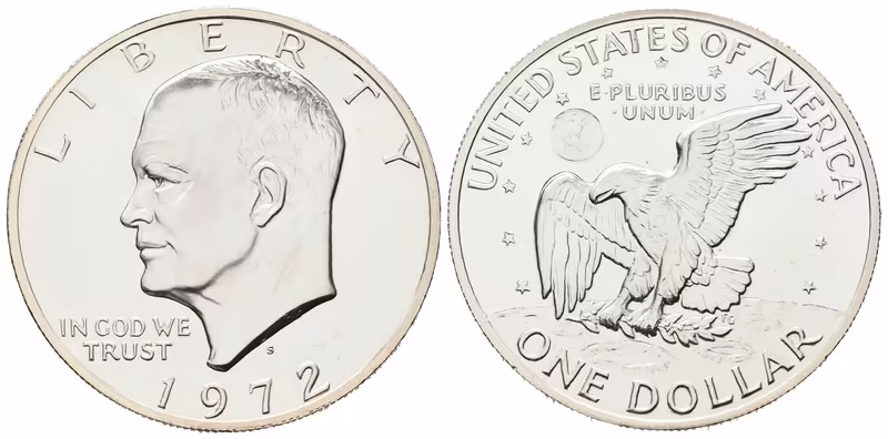 USA, 1 Dollar 1972 - Dwight D. Eisenhower, PROOF