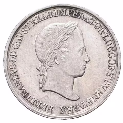 AR Malý žeton 1838 - Ke korunovaci na lombardsko-benátského krále 6. 9. 1838