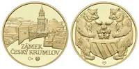 Medaile 2010 (Vitanovský, Lietava) - Zámek Český Krumlov. Au 0,999, 22 mm (7,78 g), — 1