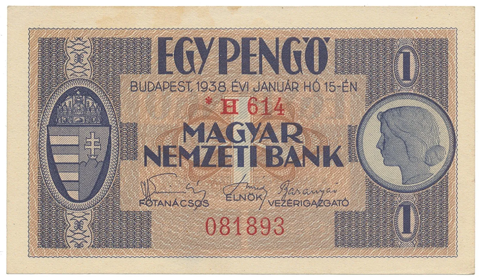 Maďarská platidla na československém území 1938-1945 — 1