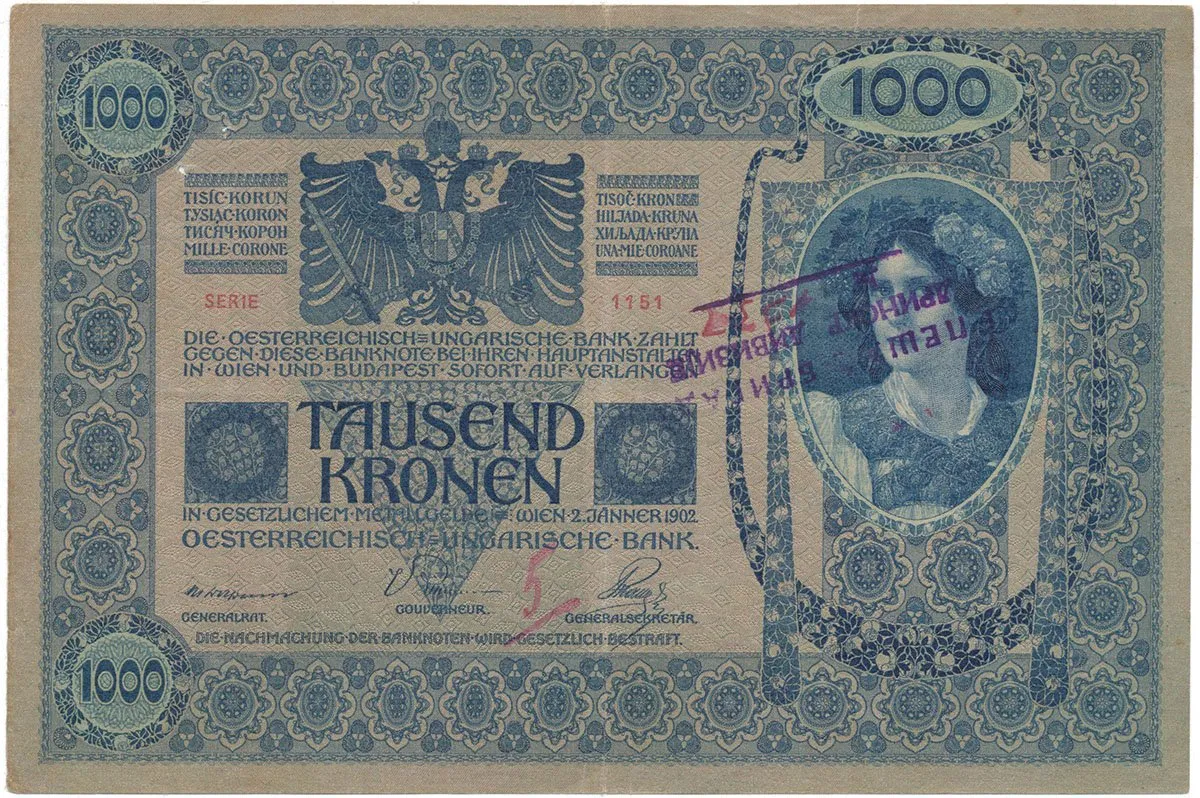 Razítkované R-U bankovky na Balkáně 1919-1921 — 1