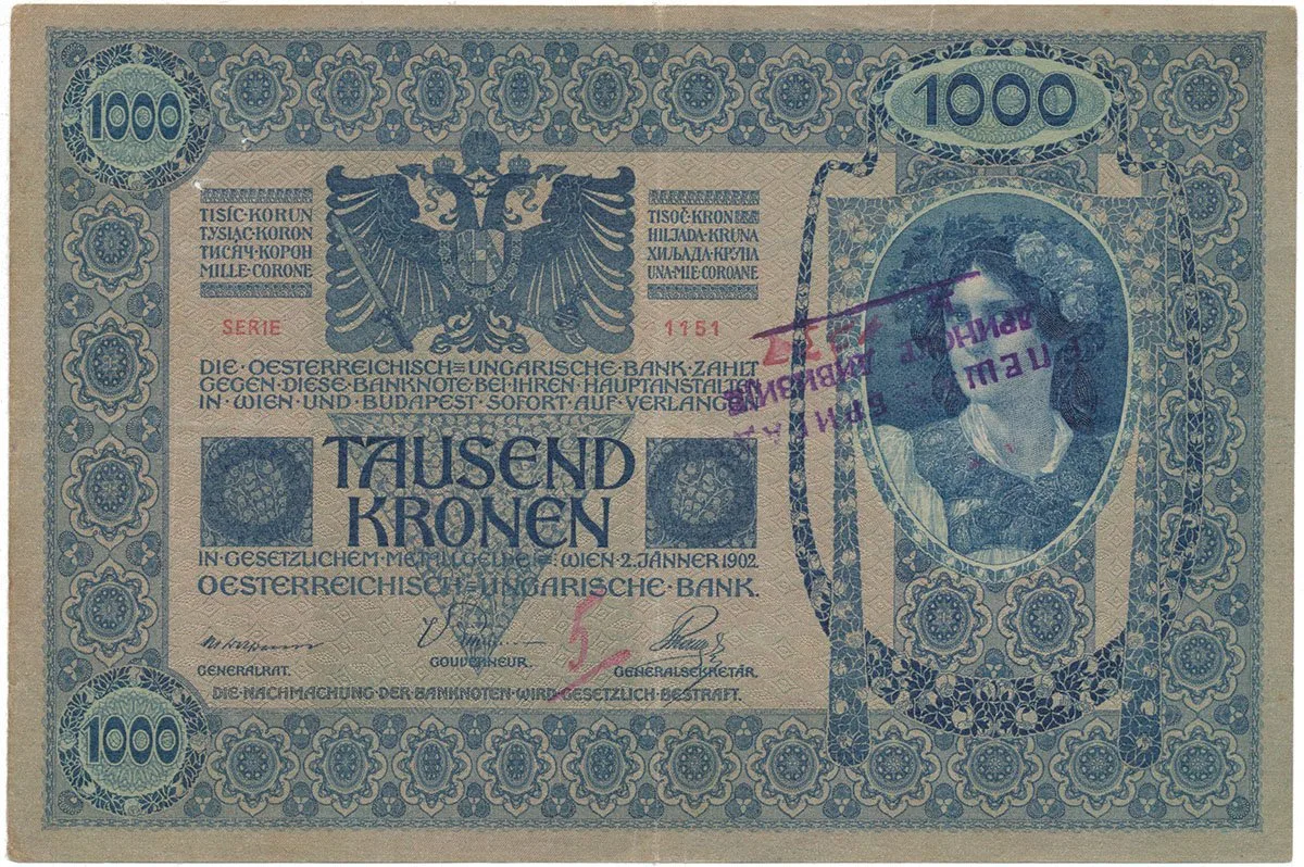 Razítkované R-U bankovky na Balkáně 1919-1921 — 1