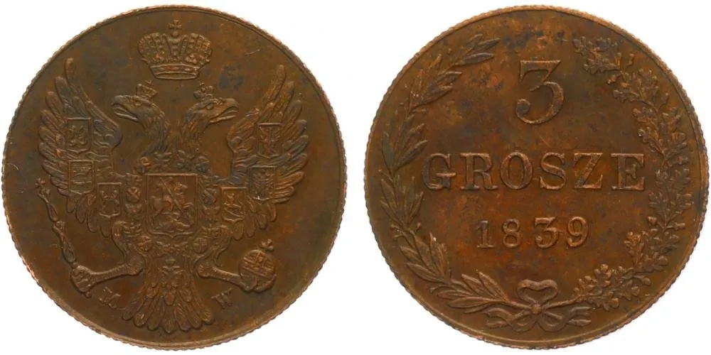 Ražby pro Polsko, Mikuláš I., 1825 - 1855 — 1