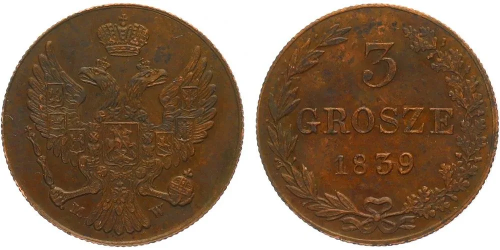 Ražby pro Polsko, Mikuláš I., 1825 - 1855 — 1