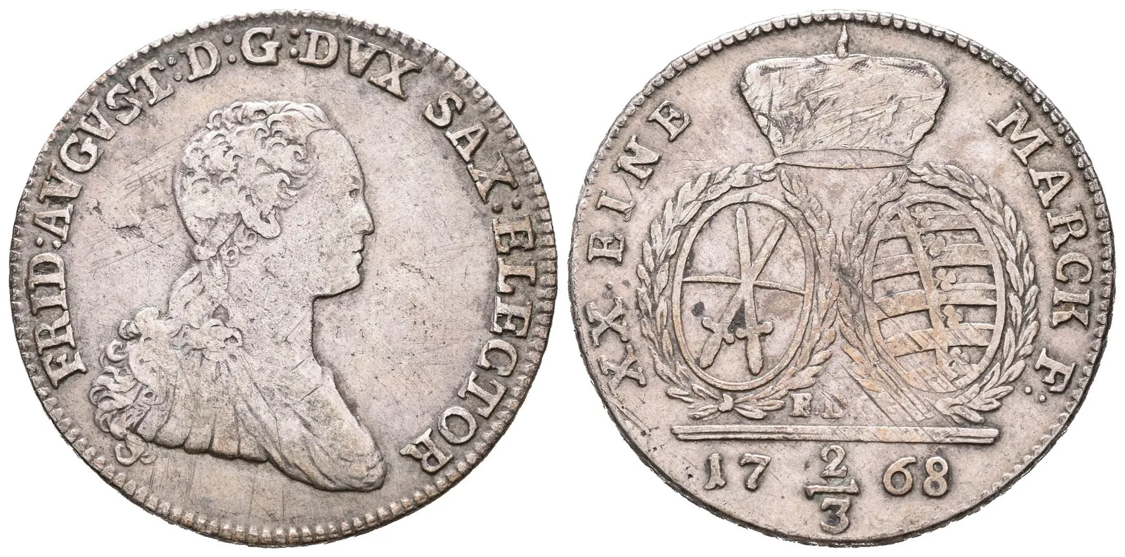 Sasko, 2/3 Tolar 1768