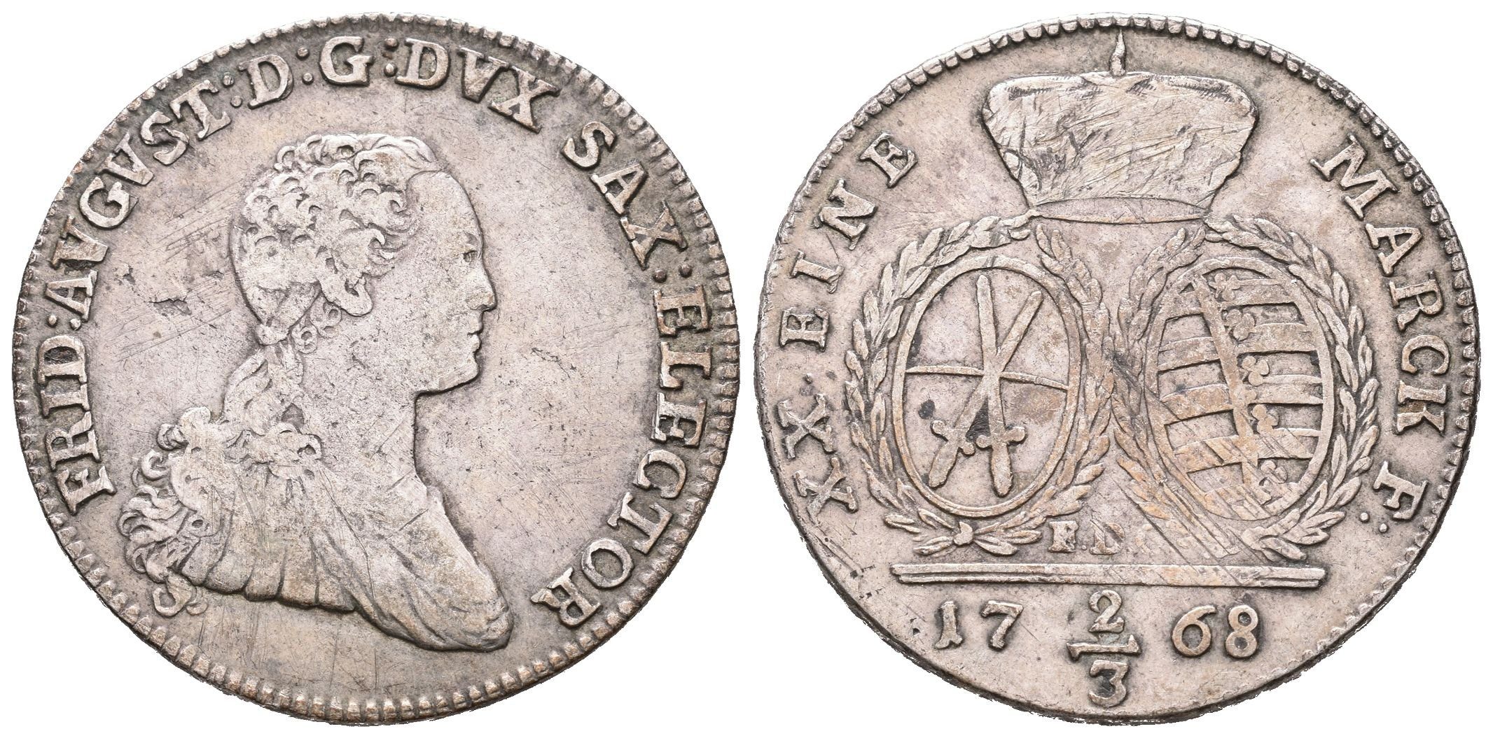 Sasko, 2/3 Tolar 1768