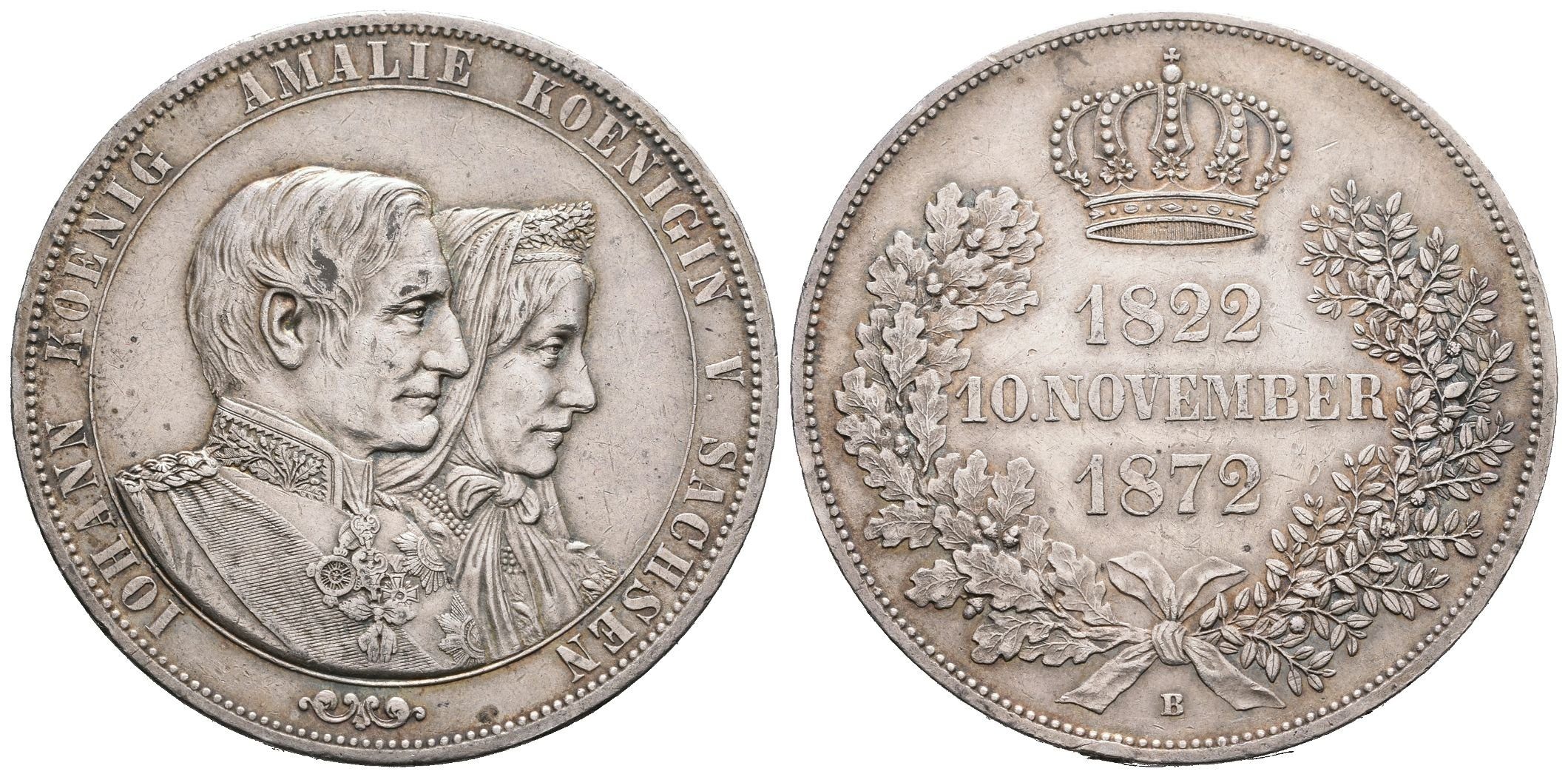 Sasko, 2 Tolar 1872 B