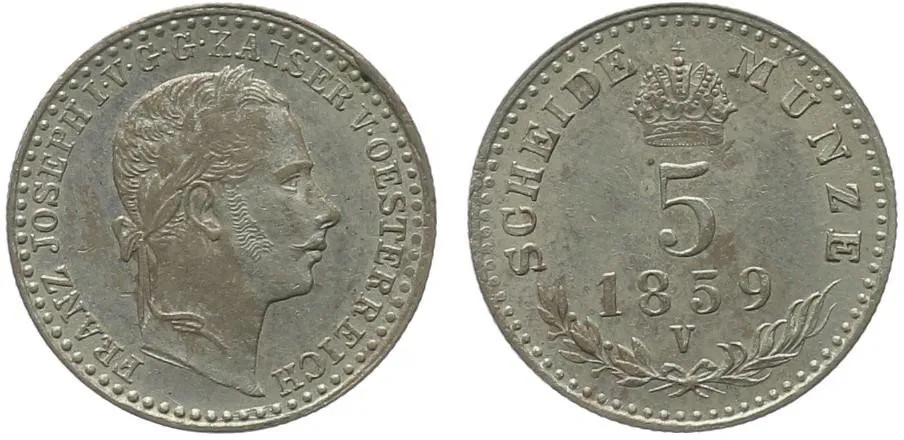 Rakouská a spolková měna, 1857 - 1892 — 1