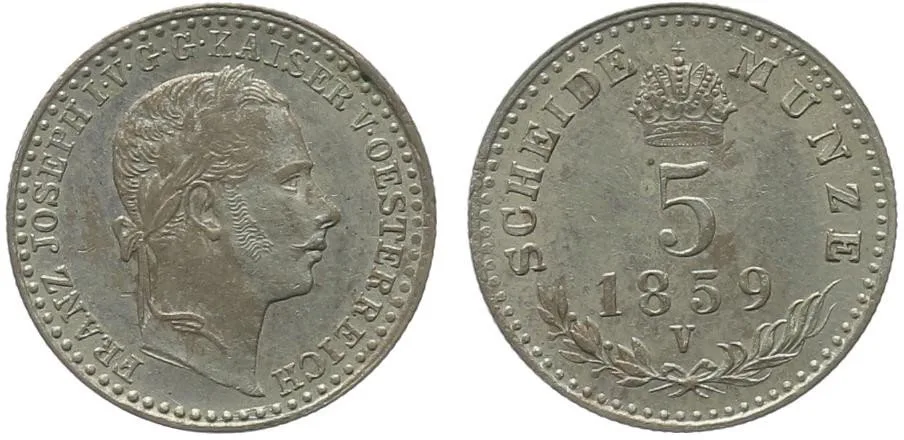 Rakouská a spolková měna, 1857 - 1892 — 1