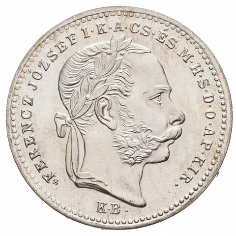 20 Krejcar 1868 KB, ... AP KIR / VÁLTÓ PÉNZ, Ves.103, novoražba s rozetou,