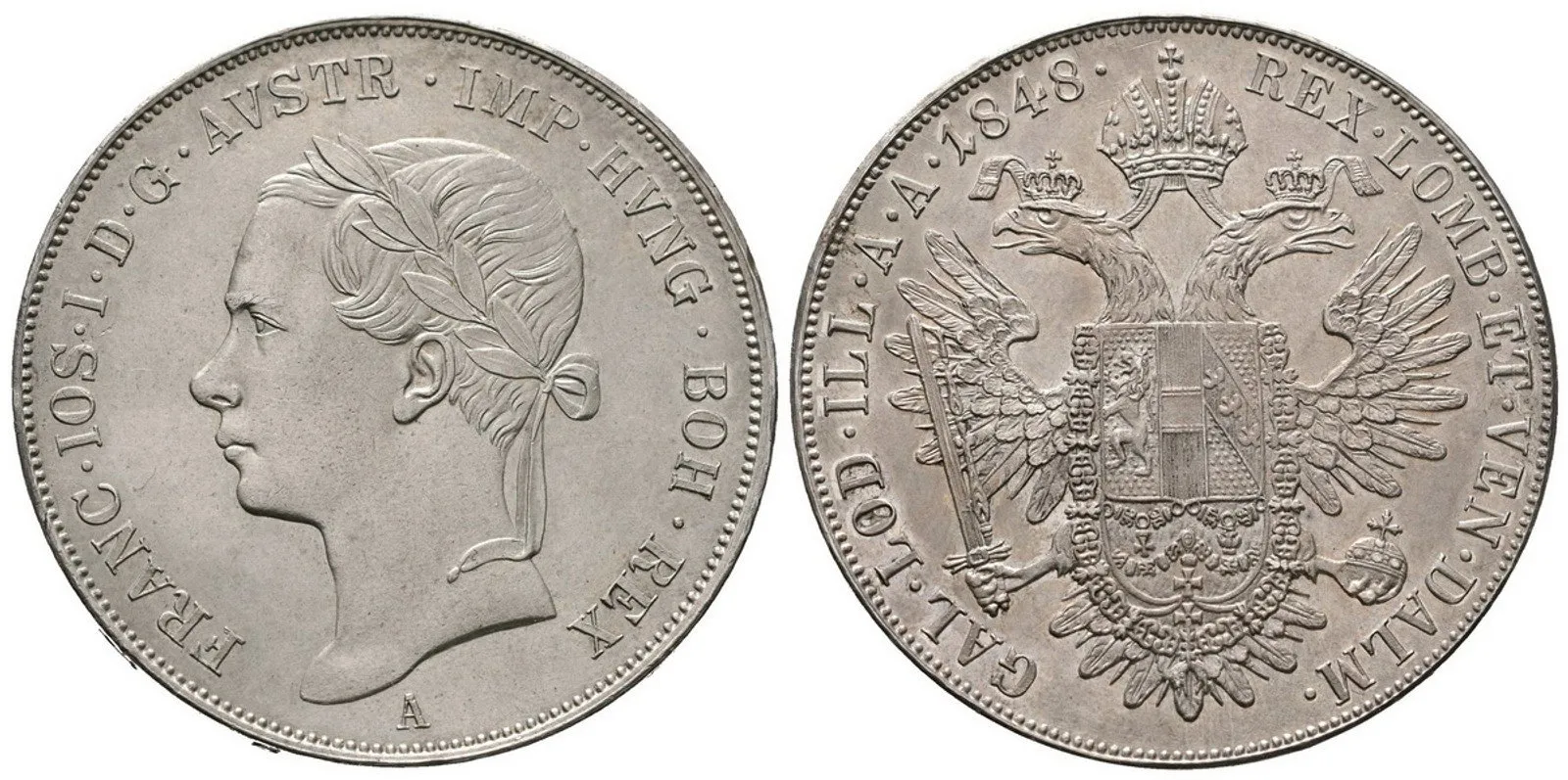 Konvenční měna, 1848 - 1857 — 1