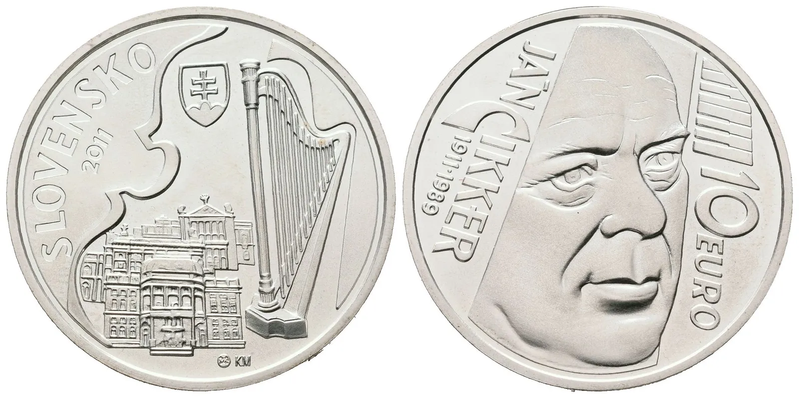 10 Euro 2011 - Ján Cikker, běžná kvalita