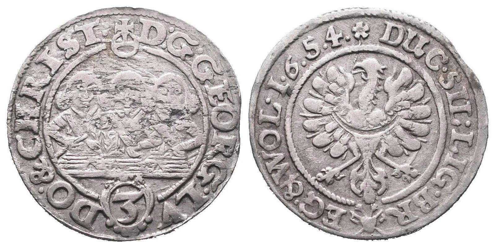 Lehnice - Břeh, Georg, Ludwig a Christian, 1639 - 1663 — 1