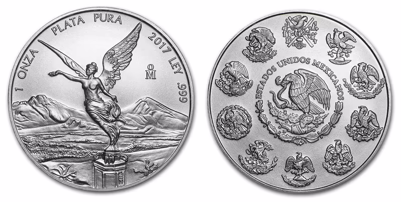 Mexiko, Stříbrná mince Libertad 2017