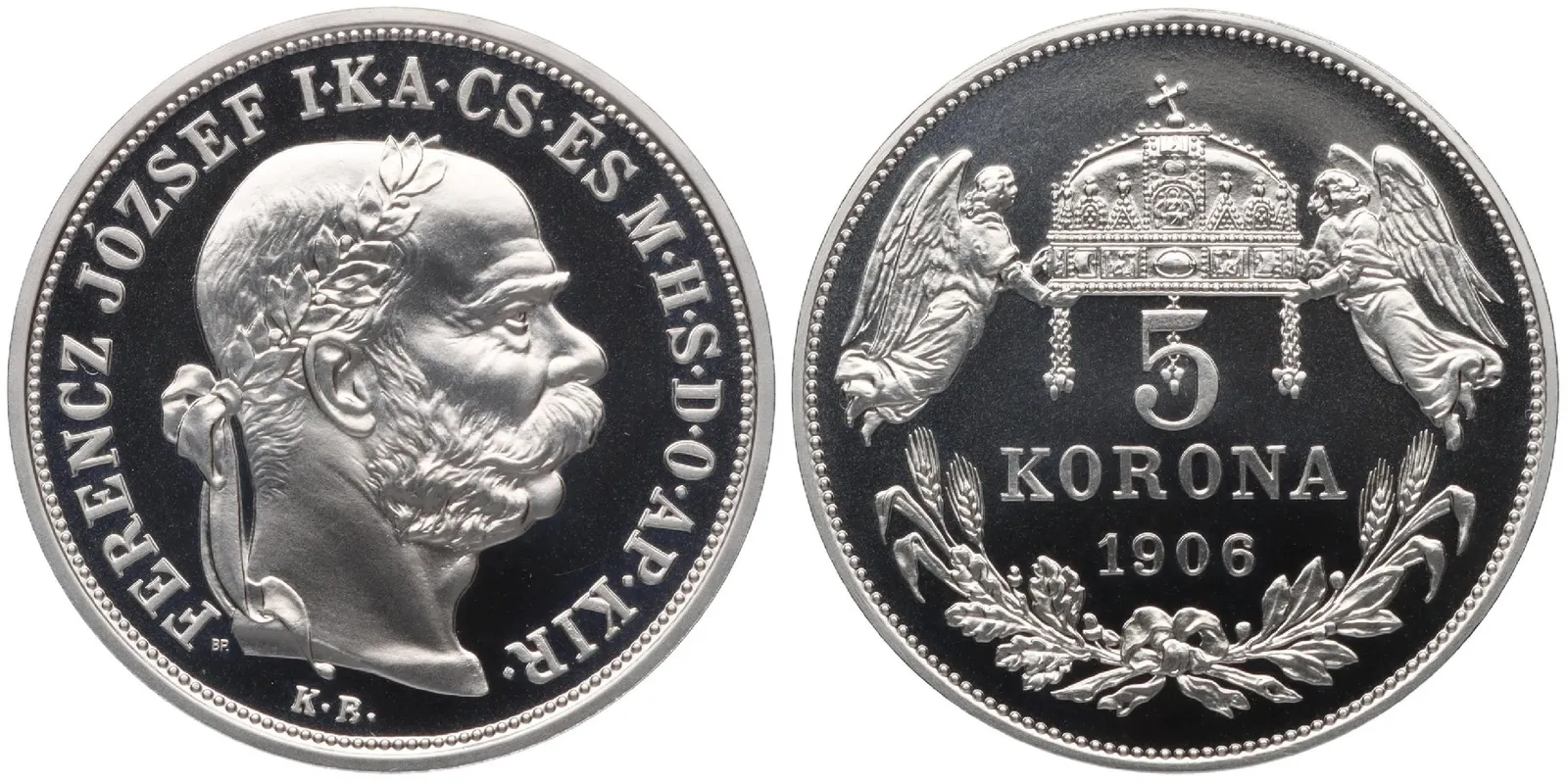 5 Koruna 1906 KB - novoražba