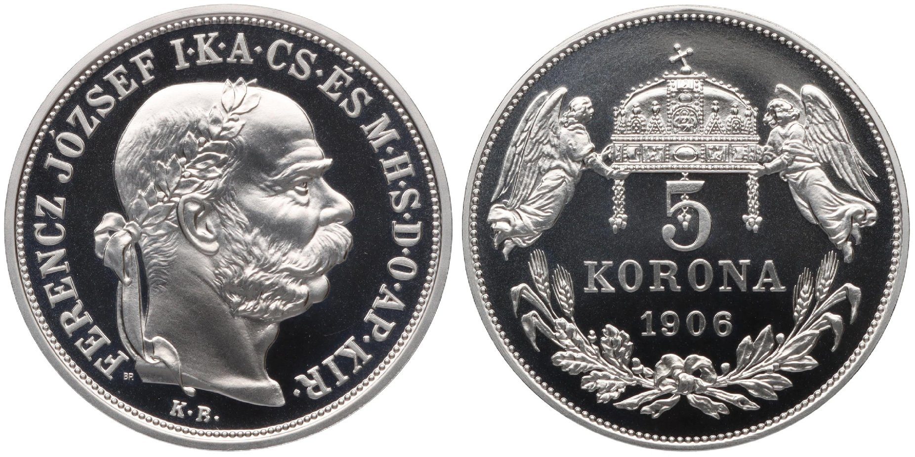 5 Koruna 1906 KB - novoražba