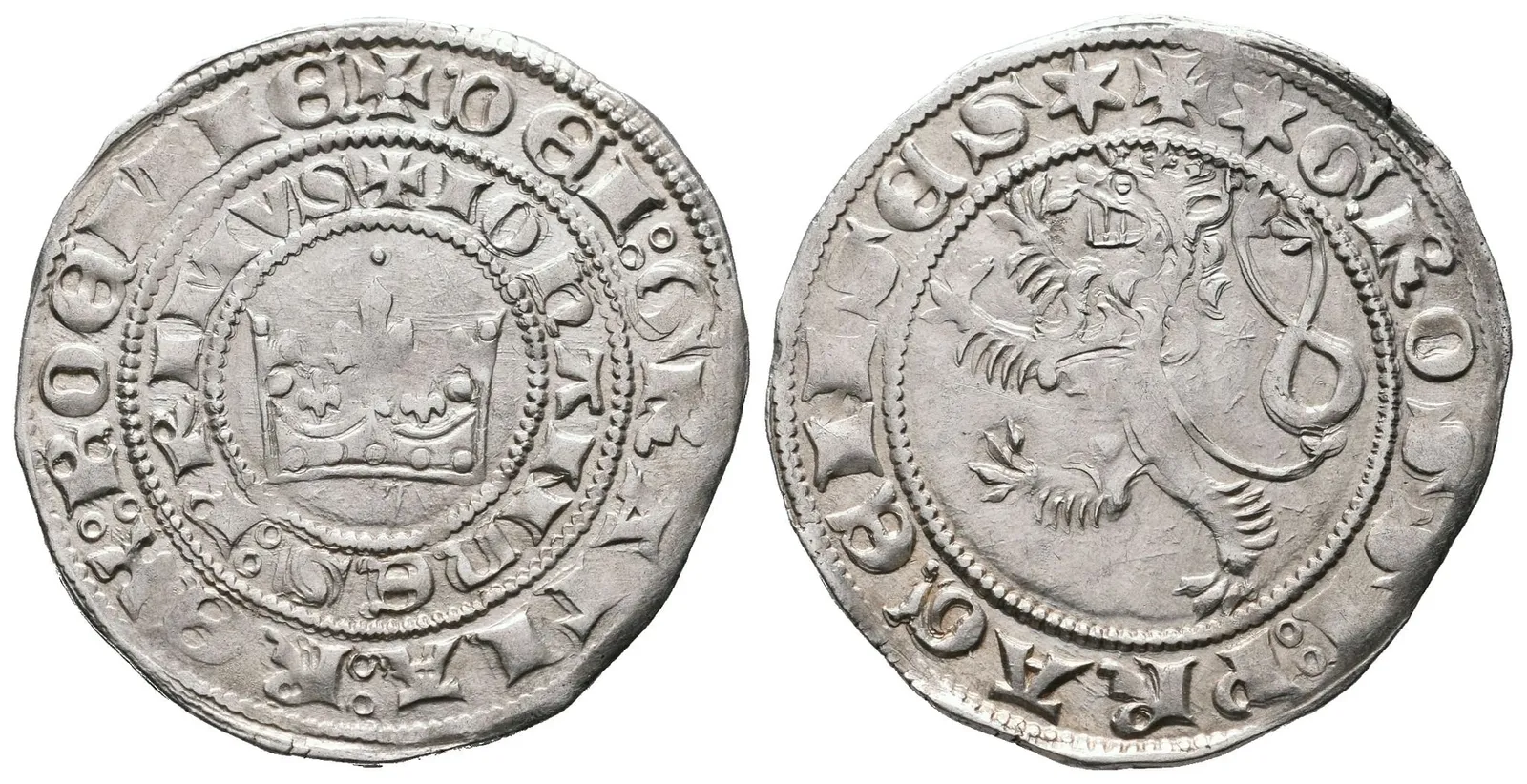 Jan Lucemburský, Pražský groš, Castelin 1