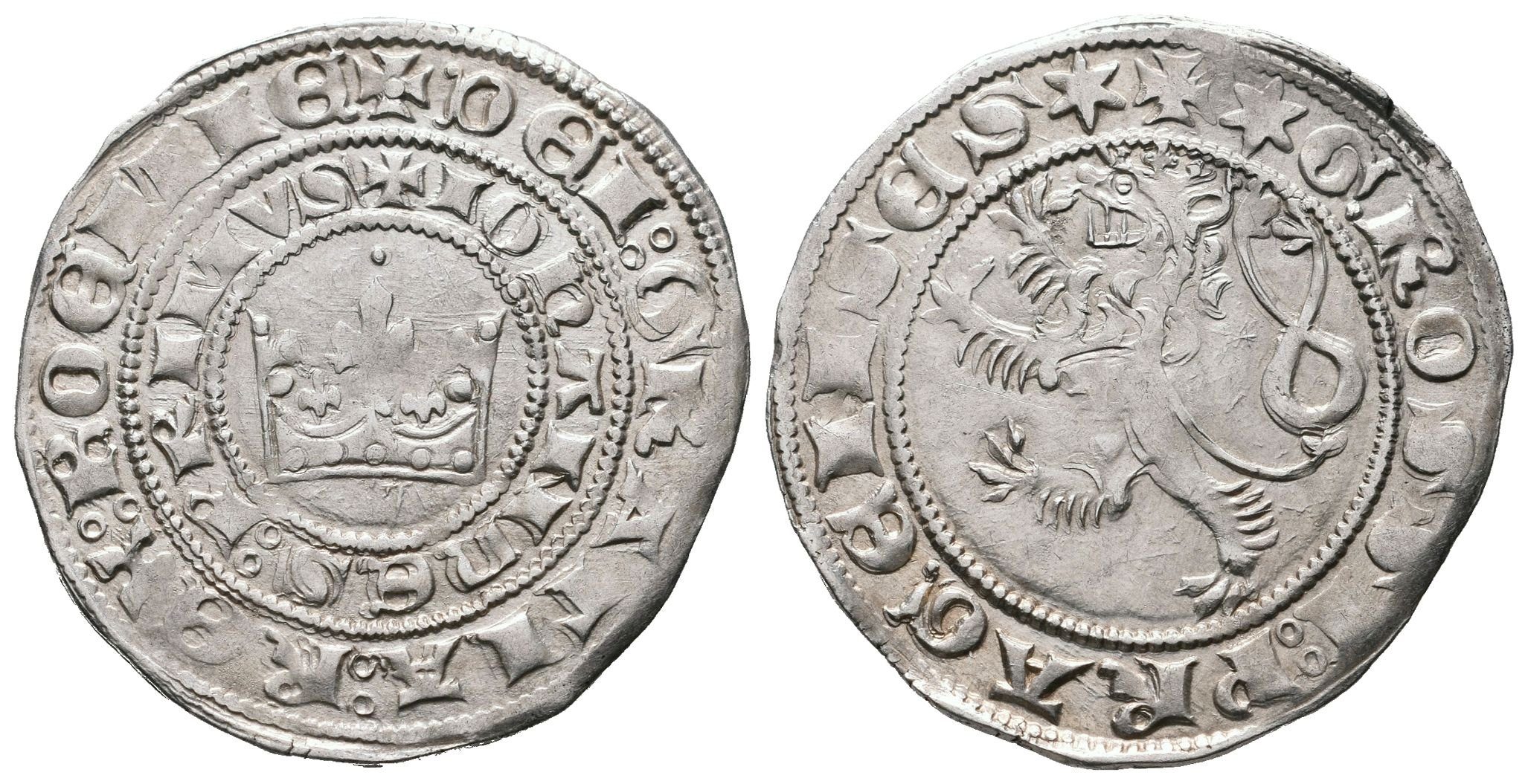 Jan Lucemburský, Pražský groš, Castelin 1