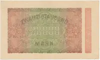 Německo, 20000 Mark 1923, Ro.84e - fotografie 2