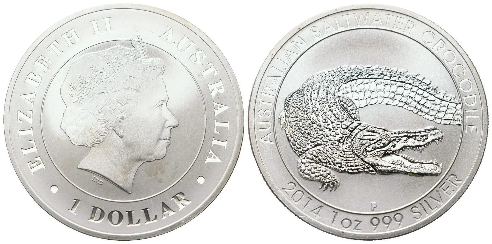 Austrálie, 1 Dollar 2014 - 1 Oz (Krokodýl)