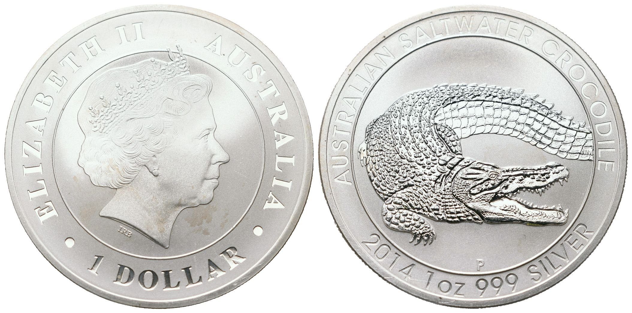 Austrálie, 1 Dollar 2014 - 1 Oz (Krokodýl)