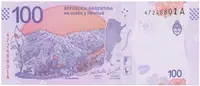 Argentina, 100 Pesos (2018-2019), P.363A - fotografie 2